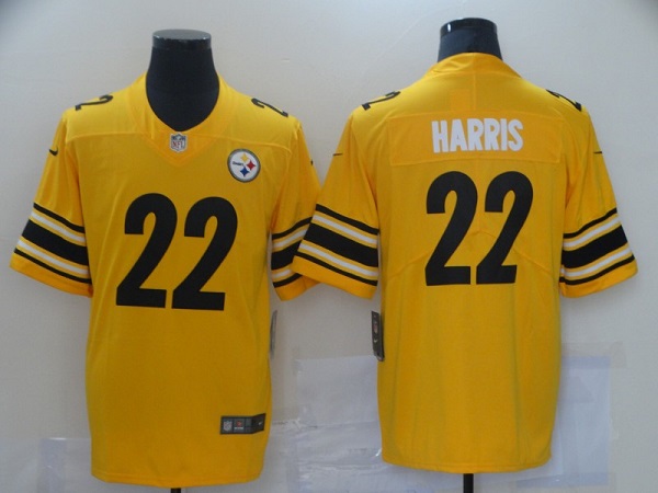 Men's Pittsburgh Steelers #22 Najee Harris Gold NFL Inverted Legend Jersey